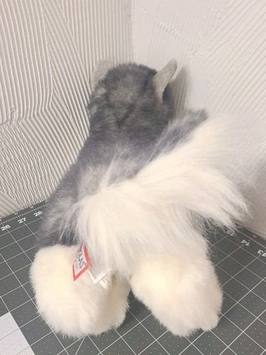 Douglas Husky Plush Stuffed Animal Puppy Dog Cuddle Toy Sasha Gray White 13” - Picture 3 of 13