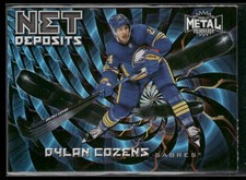 2020-21 SkyBox Metal Universe Dylan Cozens Net Deposits RC #ND-2 Buffalo Sabres