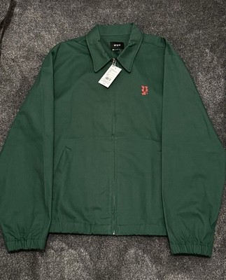 HUF Worldwide Green Coaches Jacket - Men's Medium - NWT Skate Streetwear