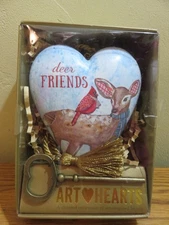DemDaco Art Hearts DEER FRIENDS HEART Ornament NIB Friendship