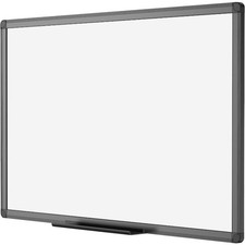 Magnetic Dry Erase White Board 36 X 24 Inches Black Aluminium Frame Wall Mount