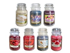 Yankee Candle Large Candles Rare - Fireside Treats, Christmas eve and more