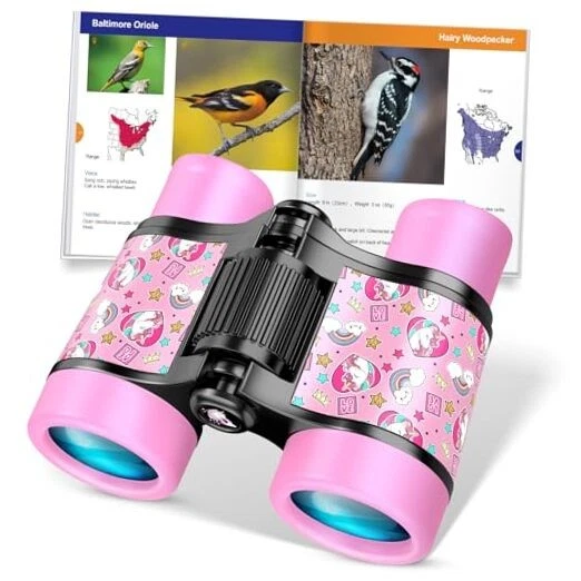 Unicorn Binoculars Toys for Kids 3 4 5 6 7 8 Year Old Girls Pink Unicorn