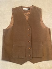 Levis Vest Mens Large Vintage Panatela Corduroy Brown