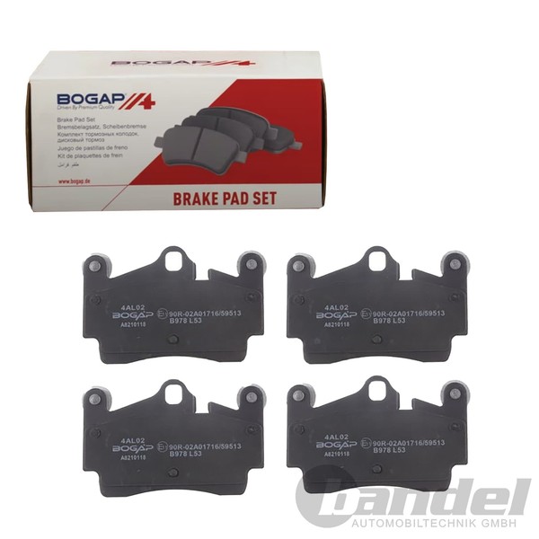Bogap BremsbelÄGe Satz Hinten Passend FüR Audi Q7 Porsche Cayenne VW Multivan TO-image