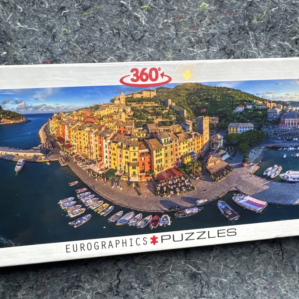 Quebra-cabeças Eurográficos AirPano Porto Venere Itália 360 1000 Peças Novo Selado Novo Na Caixa - Imagem 3 de 4