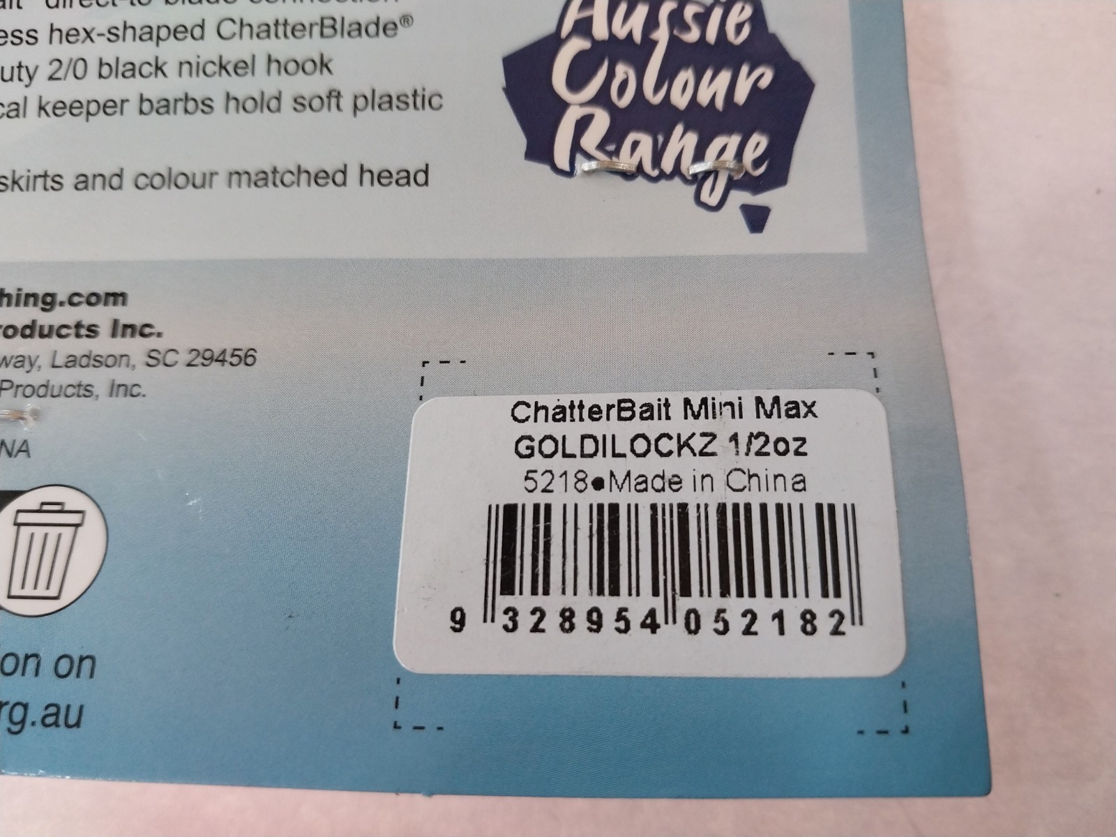 Zman 1/2oz Chatterbait Mini Max Bladed Jig Lure - GOLDILOCKZ Fishing Lure - Image 4