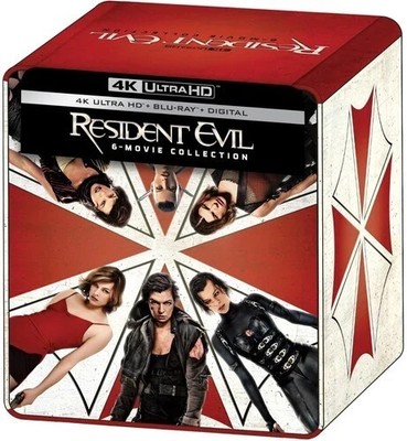 Resident Evil 6 Movie Collection 4K UHD Blu-ray Steelbook + Blu-ray New Sealed C