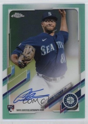 2021 Topps Chrome Rookie Aqua Refractor /199 Aaron Fletcher #RA-AF Auto RC 1j1i