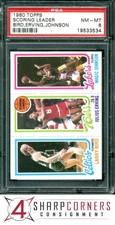 1980 TOPPS LARRY BIRD RC-JULIUS ERVING-MAGIC JOHNSON RC HOF PSA 8