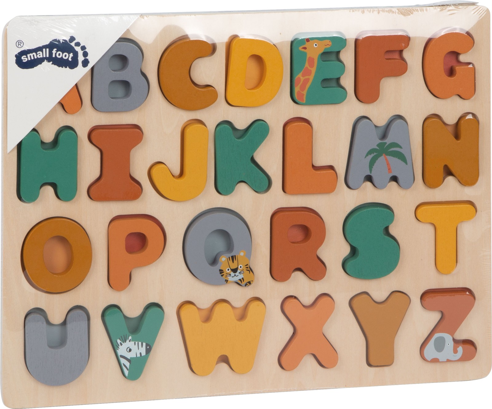 Puzzle in legno Lettere Safari per bambini 24M+ foto 3