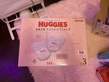 Huggies Skin Essentials Baby Diapers, Size 3 144 Count 16-28lbs. , 144 Count