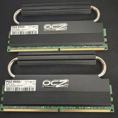 OCZ 4GB (2x2GB) DDR2 SDRAM PC2-8500 Reaper Series Black DIMM OCZ2RPR10664GK