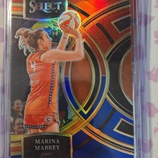 Panini Select WNBA Marina Mabrey Premier Red & Blue Prizm #190 /399