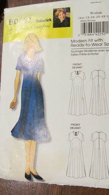 *Butterick B0462 Misses/Women s DRESS XXL-1X-2X-3X-4X-5X-6X
