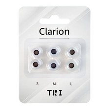 Bunte Silikon Ohrstöpsel für Tri Clarion Ohrhörer 3 Paar braun lila rot