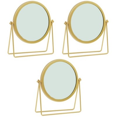  3pcs Schlafzimmer Make -up Spiegel runde Formspiegel weiblicher Kosmetikspiegel