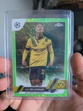 2022-23 Topps Chrome UEFA CC Jude Bellingham #22 Neon Green Shimmer /399