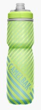 Camelbak Podium Chill 24oz Insulated Bike Water Bottle Lime/Blue Striped NWT