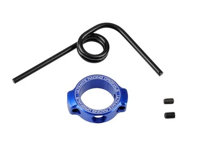 Ressort de tube d'échappement Ultimate RC avec anneau en aluminium bleu et gr... - Photo 1/3