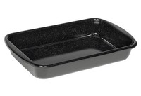 Bratrohrpfanne Emaille Schwarz 42X33X7Cm Riess Profi Auflaufform Induktion