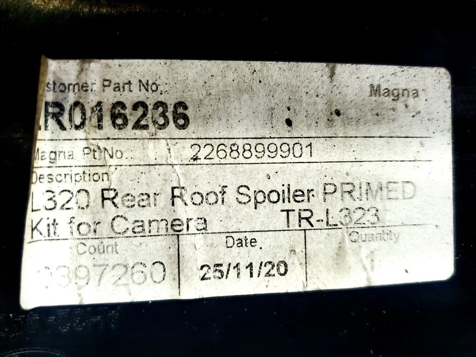 Land Rover Range Rover Sport 2010 2011 2012 2013 alerón trasero OEM 889 rojo Rimini Foto 2 de 4