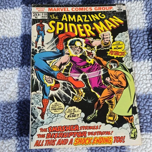 New ListingTHE AMAZING SPIDER-MAN #118 Marvel  1973 Death of Smasher!