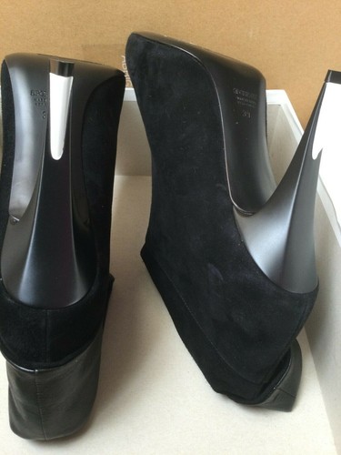 Veloursleder Boots Sportmax Frau, Black Farbe Größe It 39 US 9 UK 6 Staubtücher - Bild 6 von 11