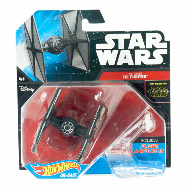 Hot Wheels Star Wars Starship First Order Tie Fighter -Wear On Card