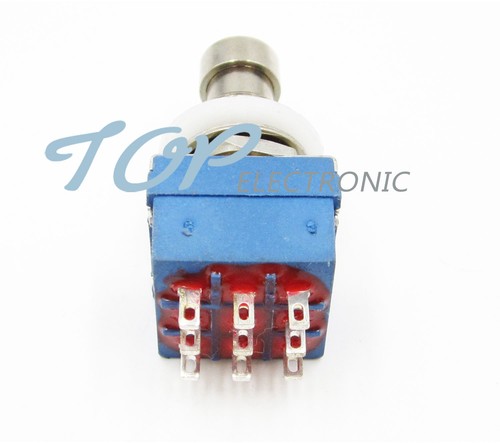 9-pin 3PDT Guitar Effects Pedal Box Stomp Foot Metal Switch True Bypass - Picture 4 of 4