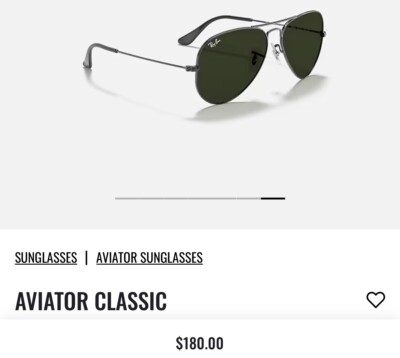 Ray-Ban RB3025 002/58 58-14 Unisex Sunglasses 805289115700| eBay