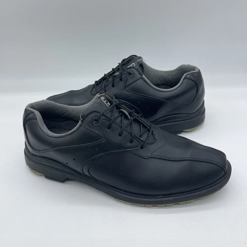 FootJoy GreenJoys Men's Size 11.5 M Golf Shoes Spikeless 45368 Black Leather FJ