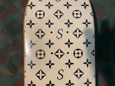 Supreme Louis Vuitton Cease And Desist Skateboard Deck Cream 2000