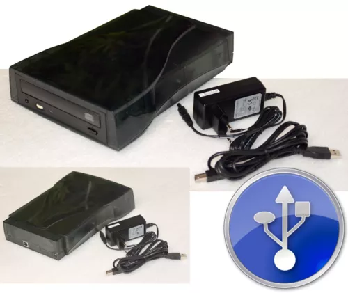 Externe USB Cd-Rom Cd-Rw Cdrw Avec Alimentation Aussi Pour Panasonic CF-27 CF28