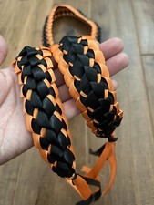 Orange Black Double Ribbon Open Graduation Lei Custom orders available