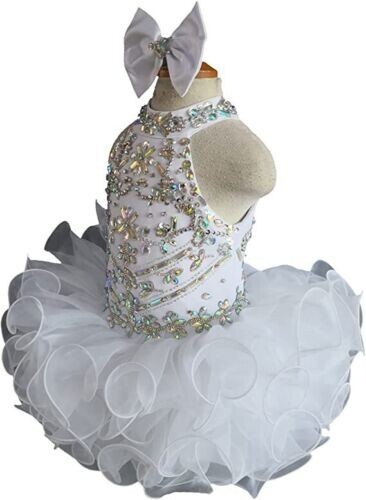 Miipat Baby Girl Pageant Dress Ruffle Flower Wedding Birthday Party