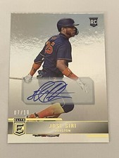 2022 Panini Chronicles Elite Gold Holo Jose Siri Rookie Card Autograph #/10 RC