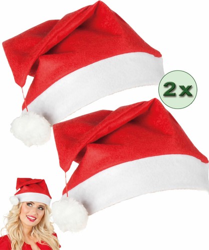 Weihnachtsmütze Erwachsene - Nikolausmütze Rot Mit Bommel