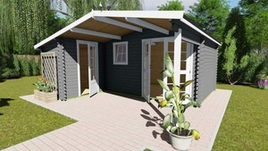 Gartenhaus Holz 510x480/298 Holzhaus 40mm Blockhaus ...