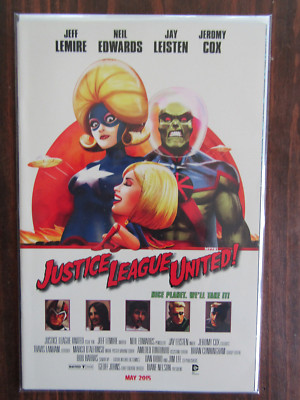 JUSTICE LEAGUE UNITED #10 - MOVIE POSTER COVER VARIANT - MARS ATTACK - 2015 - NM