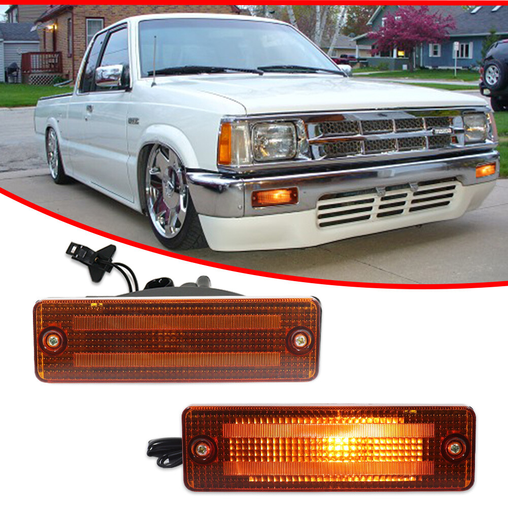Amber Marker Signal Blinker Corner Parking Lights For Mazda 323