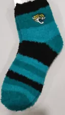 NFL Jacksonville Jaguars Fuzzy Soft Socks, New (Rainbow)