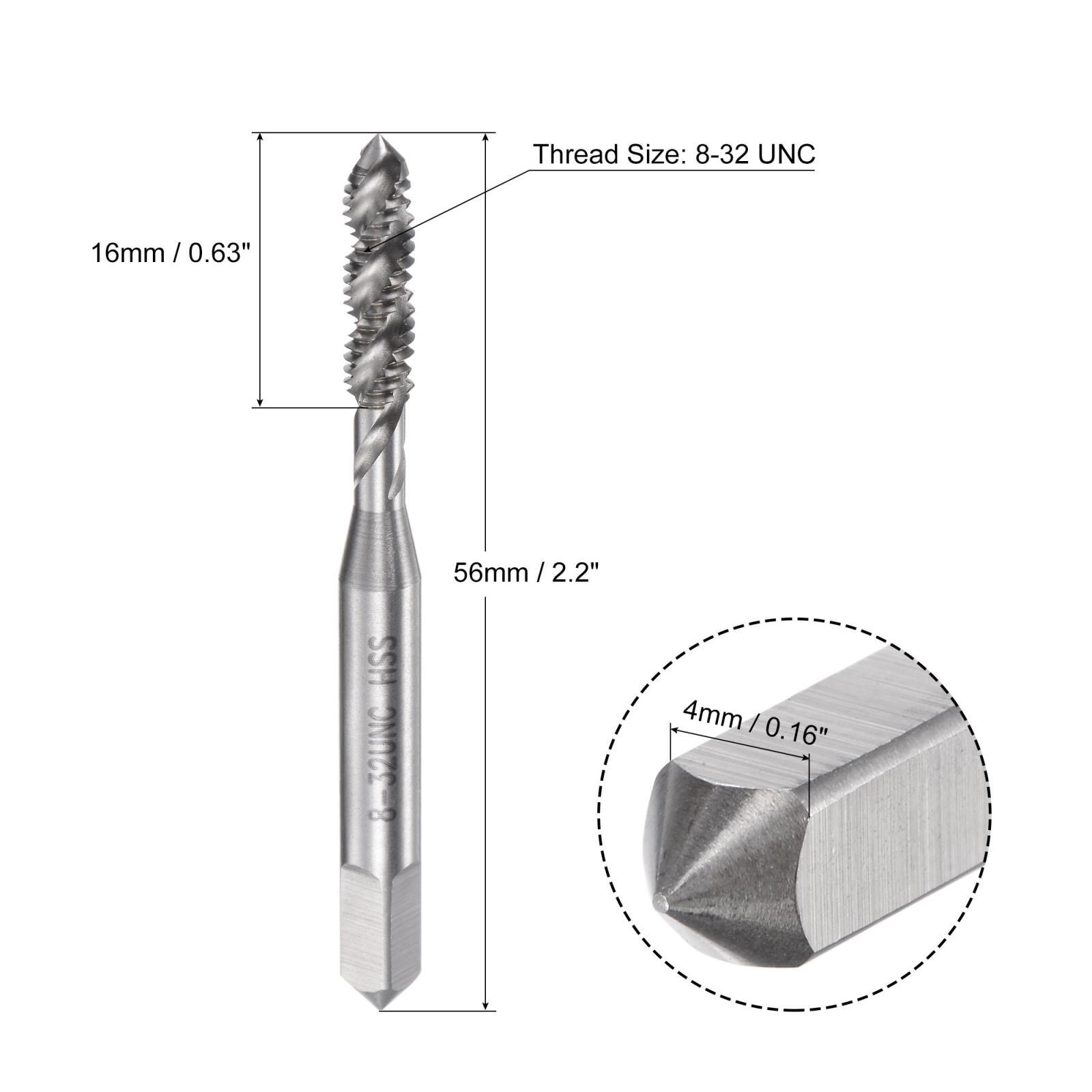 Maschio Per Filettatura HSS 10-24 UNC Con Rivestimento Titanio - Per Metalli E Plastica - Foto 2