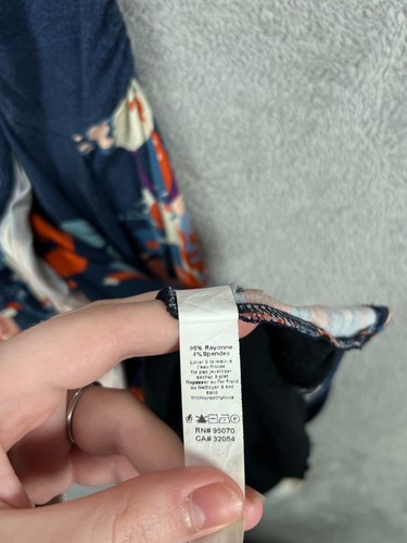 Anthropologie Weston Wear Dress Womens Small Blue Floral Soft Structured Dress - Picture 11 of 15