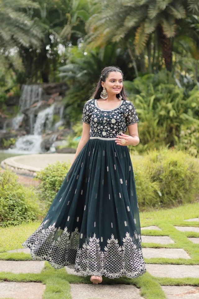 Indian Salwar Kameez Pakistaner Partykleidung Bollywood Readymade Anzug Hochzeit - Bild 3 von 4