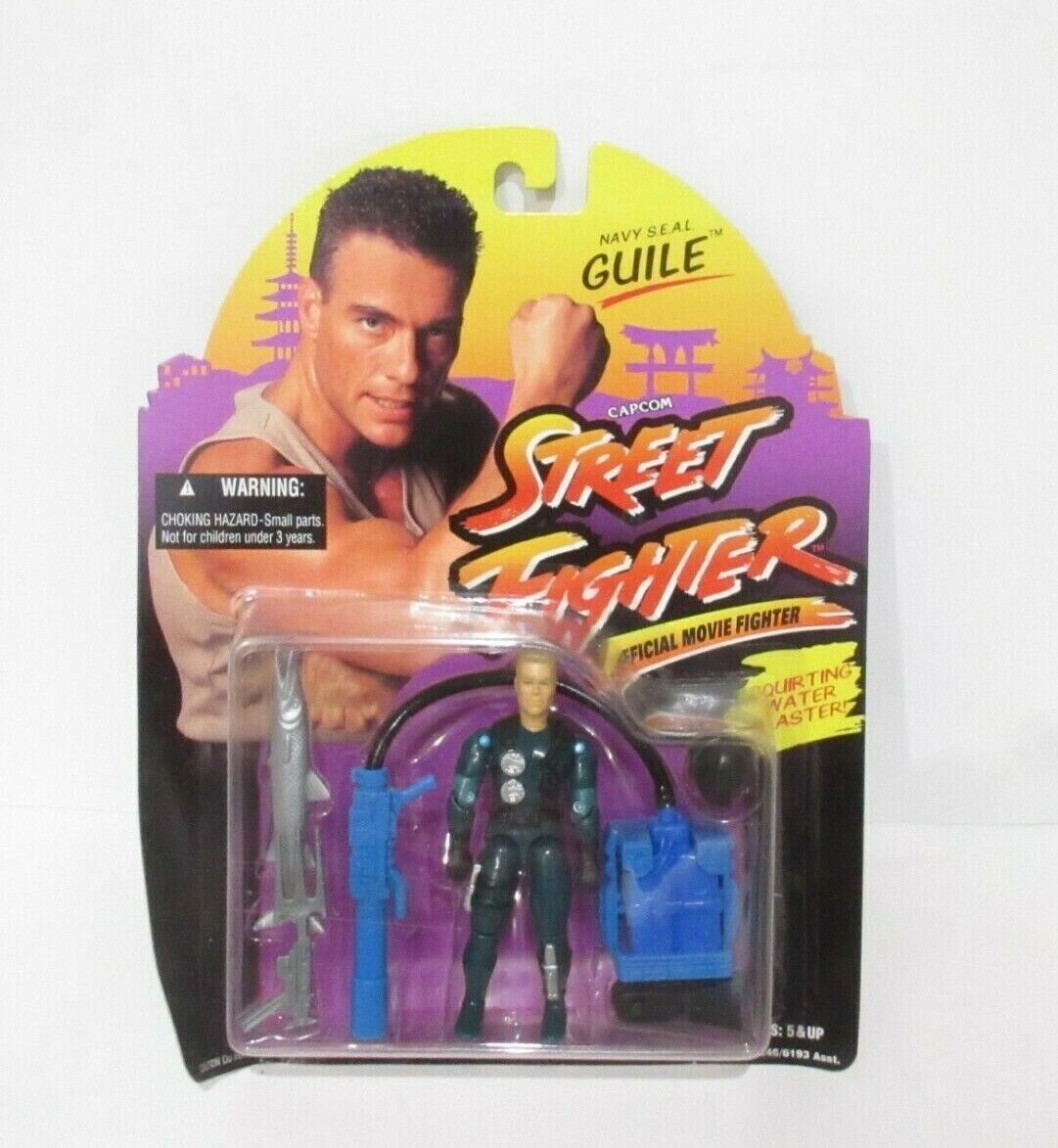 Hasbro Street Fighter Colonel Guile Special Forces Commander Toy Sealed  1993