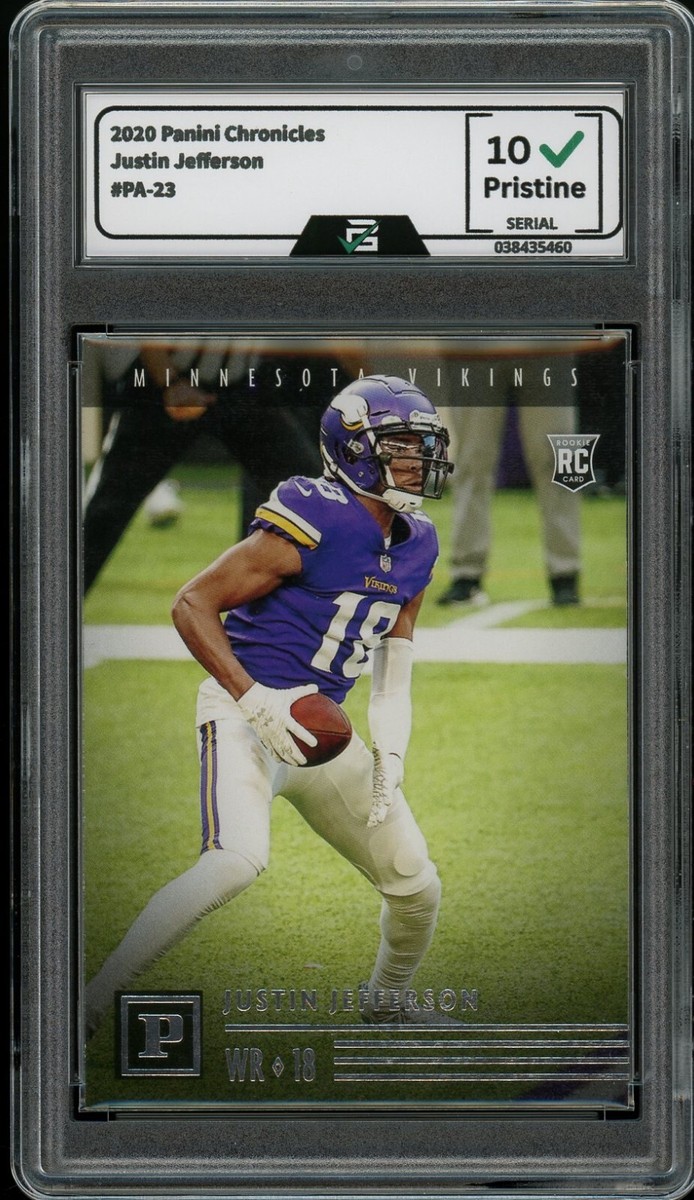 2020 Panini Chronicles #PA-23 Justin Jefferson GRADED 10 Gem Mint