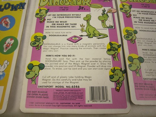 1986-87 Smethport Magnetic Doodle Play Set #6546 & 6.294 Ages 4+ - Picture 9 of 9