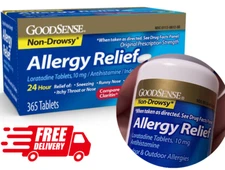 Goodsense Allergy Relief Non Drowsy Medicine All Day Bulk 365 Tablets Best Pills
