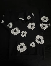 Black Denim Tears Hoodie Size-L